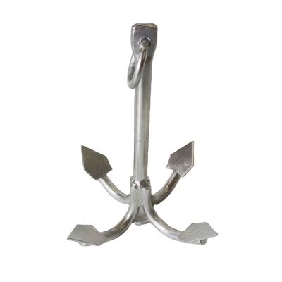 China Marine Hardware Four Claw Anchor For Boats HDG Yacht Calculation Weight Original Marine Jiangsu Steel Plate Outboard Anchor for sale