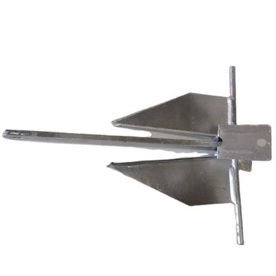 China Q235 Carbon Steel Mirror Finished Hot Dipped Galvanized Marine Boat Casted Danforth Type Anchor for sale