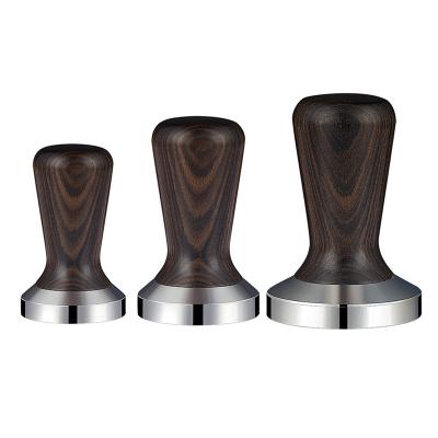 China 51mm 53mm Station Espresso Stainless Steel 58mm Calibrated Coffee Tamper Dispenser Viable Custom Wooden Base Machine for sale