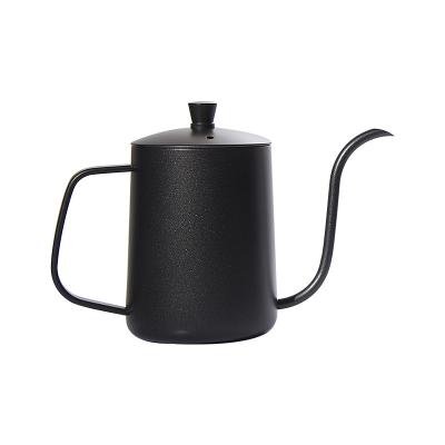 China Factory Price Office Hotel Modern Viable Matte Glaze Stainless Steel Metal Drip Brewing Brewer Hot Drip Pour-over Coffee Kettle Pot for sale