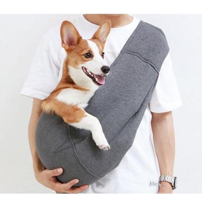 China Breathable Small Dog Carrier Sling Hands Free Puppy Pet Travel Outdoor Tote Reversible Pet Bag for sale