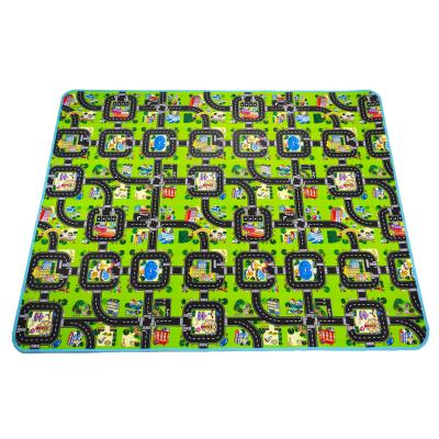 China Washable Multi Color Kids Carpet Playmat City Life Extra Large Learn Have Fun Safe, Educational Kids, Road Traffic System for sale