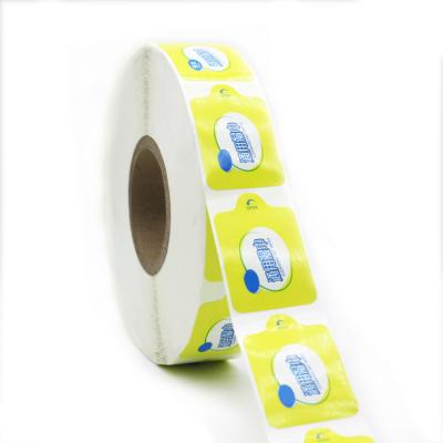 China Membrane light/matte film custom printed plastic waterproof synthetic paper roll circle mailing bag round label sticker for sale