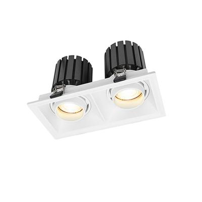 China Anti Glare Low UGR Square 9W Grill Ceiling Light Recessed LED Spot Light for sale