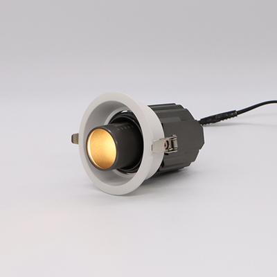 China High CRI Aluminum Ceiling Recessed Fold Down Spotlight 120lm/w 9W Zoomable LED Spot Light for sale