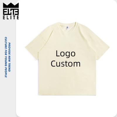 China Breathable ELITE Plus Size Design Printed Mens T-shirt Graphic T-shirt Custom Logo Oversized 220g Cotton 220g Blank T-shirts for sale