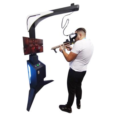 China 1000W Vr Shooting Range Simulator 32inch 9d Gun Battle Standing For Small Spaces for sale