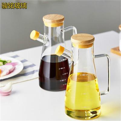 China Freshness Preservation Sale Spice Jar Borosilicate Glass Olive Oil Bottle For Kitchen for sale