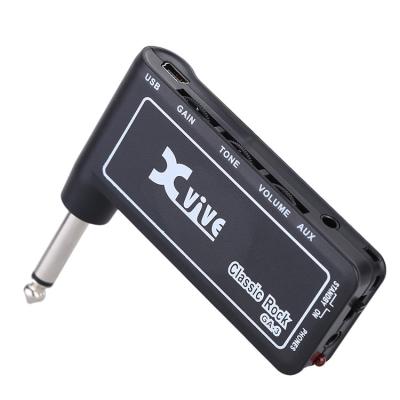 China GUITAR CLASSIC Portable Rechargeable Battery Electric Guitar Plug Built-in Earphone Amplifier for sale