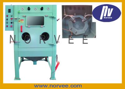 China Small Ironware Ceramic Shot Automatic Sandblasting Machine Drum type for sale