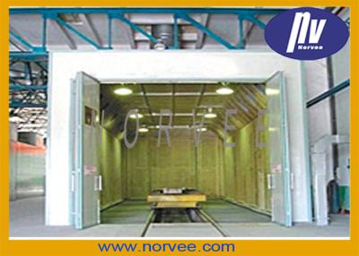 China Manual Electric Steel Shot Blasting Booth For Cleaning Structural Steel for sale