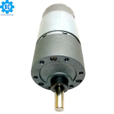 China 37mm 6v 12v 24V 24 volt low speed explosion proof kGB37-3530/5500 brushed pure metal dc gear motor for home appliance for sale