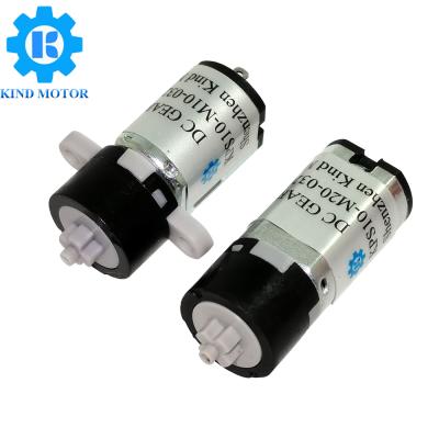 China Low price micro 10mm m10 m20 1.5vdc 3vdc 3.3vdc 5vdc 6vdc low price explosion proof high quality brush motor with plastic planetary gearbox for sale