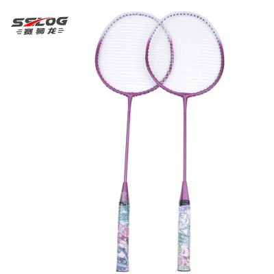 China Eastic & 2022 New Product High Quality Durable Purple Badminton Rackets Set Professional Top Brand for sale