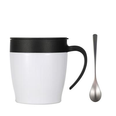 China Sustainable Coffee Insulated Handle Cup Office Double Wall Food Tumbler Grade Stainless Wteel Mug for sale