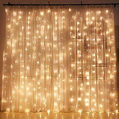 China / 3x2/4x2/6x3m led wedding fairy light Christmas string light 300 led electric garland garland for outdoor party curtain decoration for sale