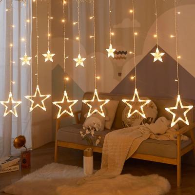 China Star Garland String Lights LED Star Christmas Fairy Lights for Christmas Window Room Decoration Wedding Party Indoor Outdoor Light Lamp for sale