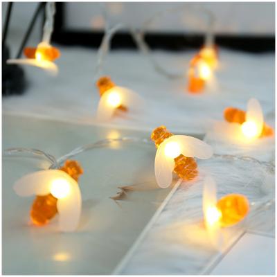 China Fairy Lights LED Solar Bee Decoration String Copper Wire Waterproof Outdoor String Lights for Outdoor Garden Patio Door Yard Party Wedding for sale