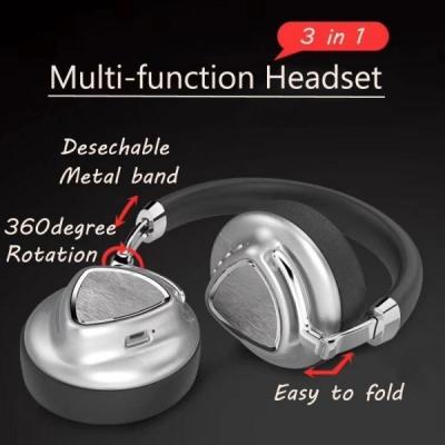 China Distortion rate 1% 40mm neodymium driver wireless headband headphones headset with OEM service for sale