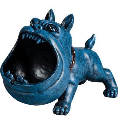 China Europe KTV Home Bar Aschenbecher Opens Animal Design Resin Bulldog Ashtray For Cigar for sale