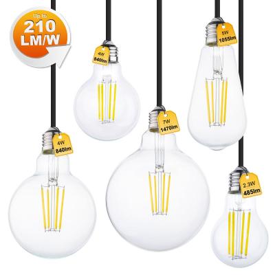 China Garden New Led Filament Bulb Lamp 60mm Magnetic Led Filament Lamp 120V 220V Led Filament E27 Lamp for sale