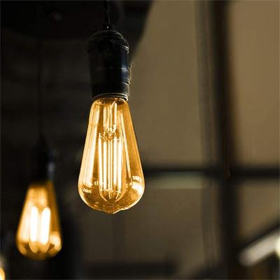 China Garden Price Cheap ST64 Carbon Soft Led Filament Lamp High Quality E26 E27 2700K 3000K Retro Filament Lamp for sale