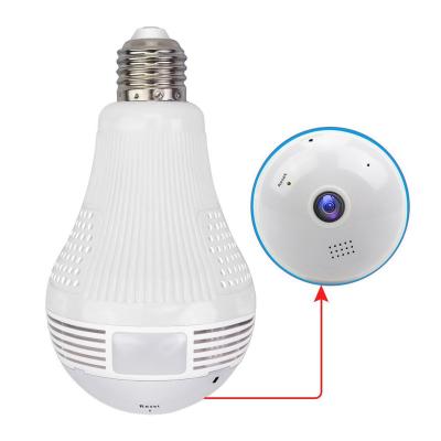 China Face Detection Security Camera System 2MP Spotlights Bulb Camera Panorama Home Security CCTV Wireless Indoor IP Camera for sale