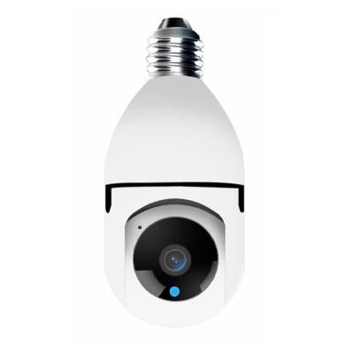 China 360 Face Detection Panoramic Indoor Wireless Network Cloud Light Camera CCTV IP Security PTZ Wifi Home Camera With Bulb for sale