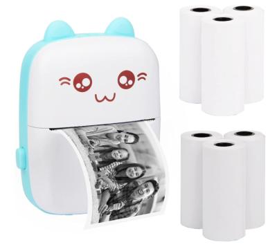 China Free Sample Black And White Mini Cartoon Mobile Phone Card Wireless Sticker Label Kids Portable Thermal Printer for sale