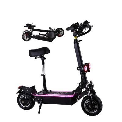 China 2021 Off Road 2400w Tire Electric Scooter 10.5 Inch Dual Motor Powerful Fat Adult Unisex With Seat for sale