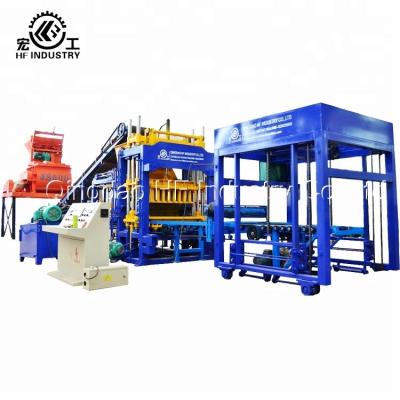 China QT5-15 CONCRETE Automatic Hydraulic Hydraulic Concrete Concrete Cement Sand Solid Kerb Cavity Brick Block Making Machine for sale