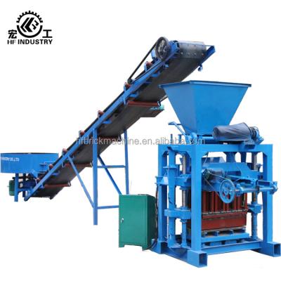 China QT4-35 CONCRETE manual fly ash blocks mold concrete hollow solid block machine making price for sale