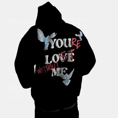 China Anti-wrinkle 500GSM 100% Cotton 3D puff printing foam custom hoody streetwear Hip Hop pockets pullover sweatshirts & hoodies winter autumn for sale