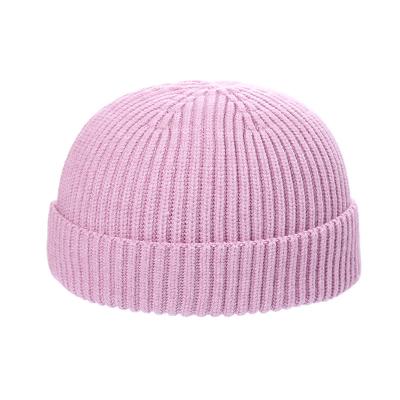 China COMMON Wholesale Blank Acrylic Skull Knitted Custom Beanie with patch Logo High Quality Unisex Thick Ski Slouchy Winter Beanie hats for sale