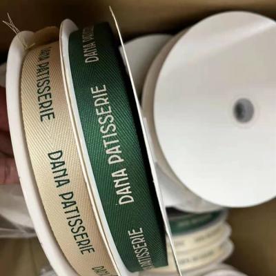 China Sustainable Silk Screen Wholesale Personalized Gift Polyester Wrapping Ribbon for sale