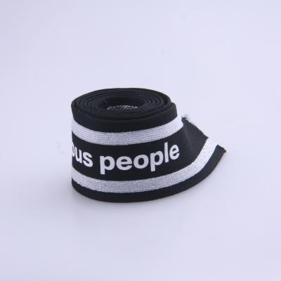 China 25mm Black Elastic Band Strap Webbing Strap for sale