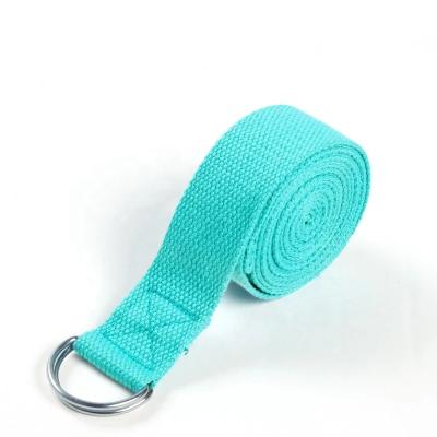 China Nylon/Polyester/Organic Rubber Yoga Strap Stretch Exercise Cotton Hampool Belt Hanging Circle Straps with D-ring for sale