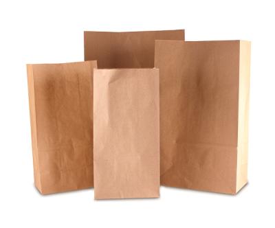 China Eco-friendly Recycled Printed Materials Custom Custom Remove Quick Food Packaging Brown Kraft Paper Bag With Your Own Logo for sale