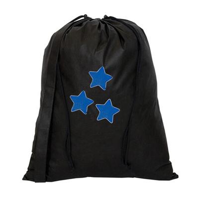 China Eco - Friendly Reusable Shopping Drawstring Bags With Logo , Pentagram Printed Durable Customized Non Woven Bag Drawstring for sale