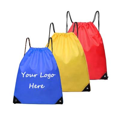 China Eco-Friendly Your Own Logo Printed Cheap Custom Gift Drawstring Backpack, High Quality Non Woven Travel Shopping Bag Eco-Friendly Drawstring for sale