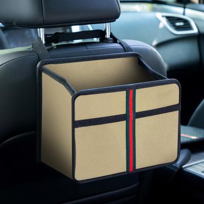 China Haochefeng Foldable Car Mesh Pocket Organizer Stuff Trunk Organizer Hanging Tiding Document Holder for sale