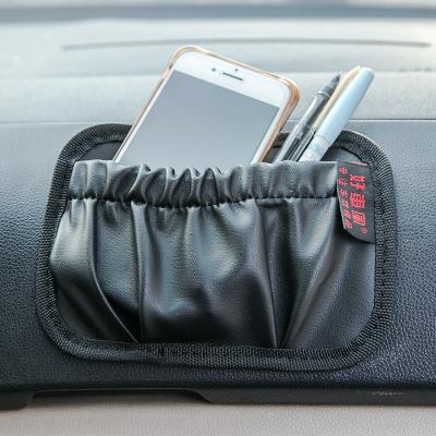 China Car Inside Multifunctional Vehicle Storage Bag Phone Holder Pocket Net Organizer for sale