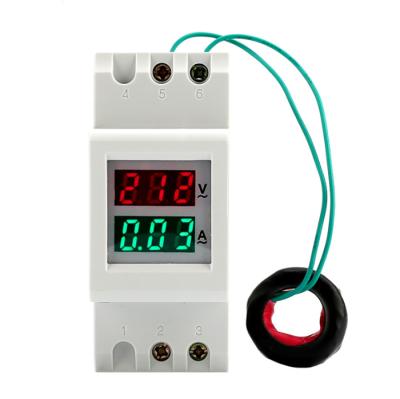 China D37-2042 DIN Rail Multi Function LED Digital Multimeter AC 80-300V 0-100A Ammeter Voltmeter LXX-3120 for sale