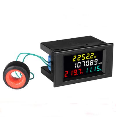 China D69-2049 AC80-300V 100A Current Multi-Function Digital LCD Display Panel AC Current Voltage Meter AC80-300V 100A Digital Voltmeter for sale