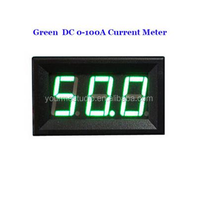 China Professional Manufacturer Green Led Digital DC 10A Amp Meter Without Shunt 48*29*21mm for sale