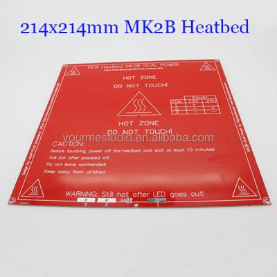 China Dual Power 12V/24V 214*214MM MK2B PCB Heat Bed For 3D Printer YMD001659 for sale