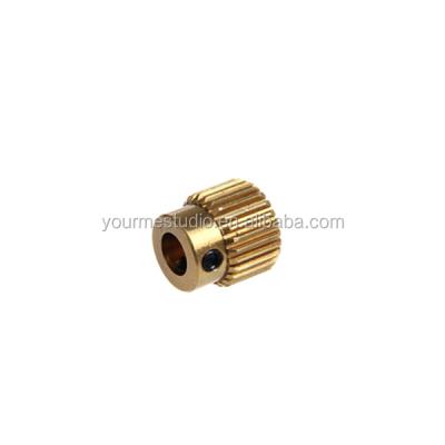 China Other Customized 3D Printer Extruder Feed Brass Wire Gear Wheel for sale