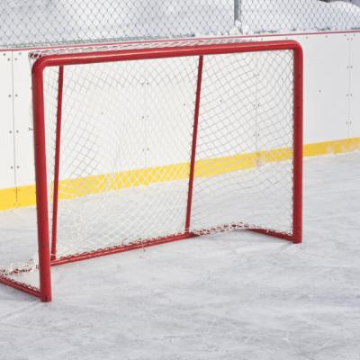 China Hockey Goals/Ice Hockey Playing Net Professional Regulation Durable Goal Net Indoor Outdoor Size Net w/ Ice Hockey Frame For Field Hockey And Ice Hockey Net for sale