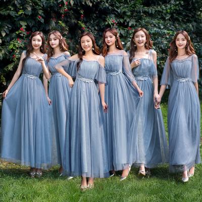 China 2205 Fashion Hot Sale Spring Summer Women's Beauty Bridesmaid Tulle Anti-Static Elegant Bridesmaid Birthday Party Dresses for sale