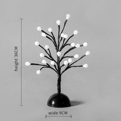 China Indoor Warm White LED Tree Light Small Decoration LED Ball Tree Lights Suitable for All Kinds of Festival IP20 Battery Supply for sale